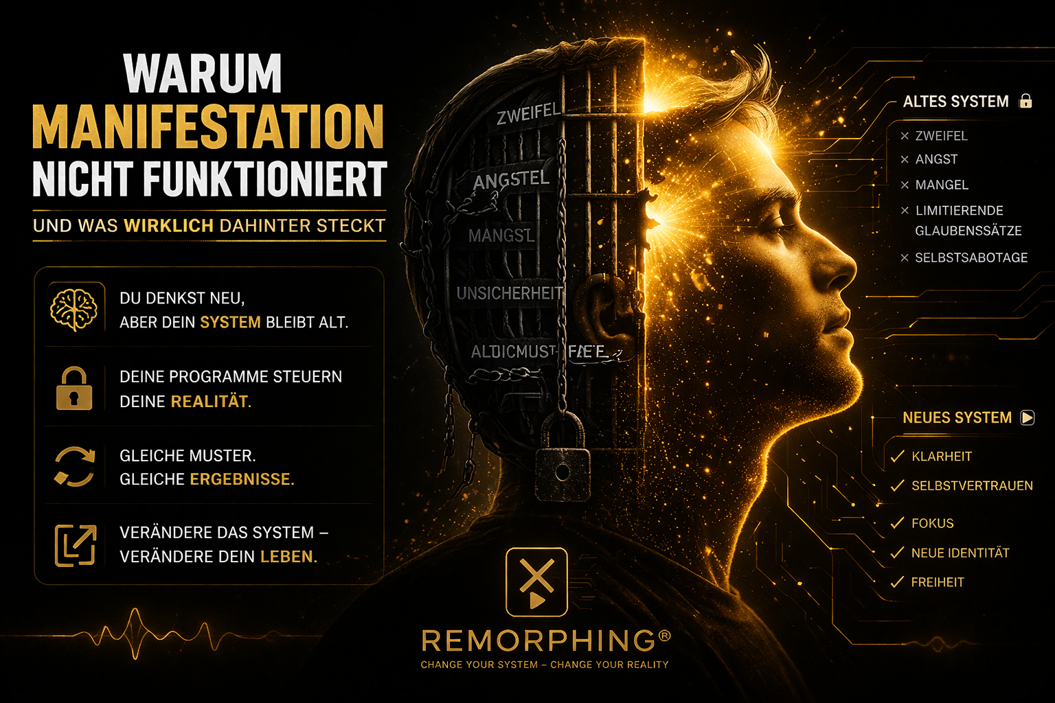 Manifestation funktioniert nicht – Mensch zwischen altem und neuem System mit blockierenden Glaubenssätzen